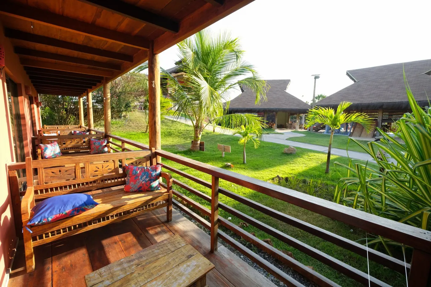 Varanda da Suíte Luxo com vista para o jardim